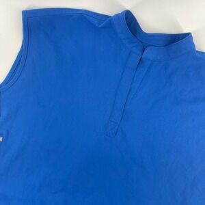 Figs Blue Tank Top Athletic Performance Shirt